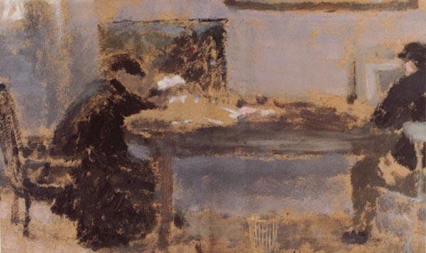 Edouard Vuillard Detail of In a Room